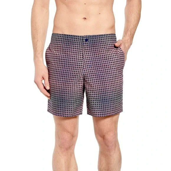 Zachary Prell Arroyo Circle Print Swim Trunks NWT - Picture 13 of 13
